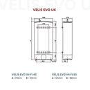 ARISTON VELIS EVO ELECTRIC STORAGE WATER HEATER 1.5/3KW 80LTR