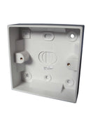 Plastic pattress box 1 gang 25mm