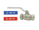 GENBRA 22mm Lever Ball Valve Dual Light Pattern Item No. BFLBVDLP-22