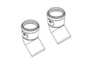 Ideal V3 High Level Flue 45 Degree Elbow Pair 203230
