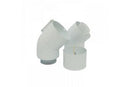 Glow-Worm 45 Degree Elbow Pipe Pair Polypropylene White 0020257010