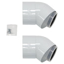 Vaillant 80/125 45 Degree Flue Bends (Pack Of 2)