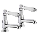 Fresssh Ali Basin Pillar Taps Chrome Pair 298693CP