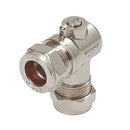 Angled isolating valve
