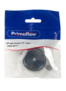 PrimaPack CP bath plug & 18" chain