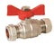 GENBRA 15mm Butterfly Handled Ball Valve RED Item No. BFBBVR-15