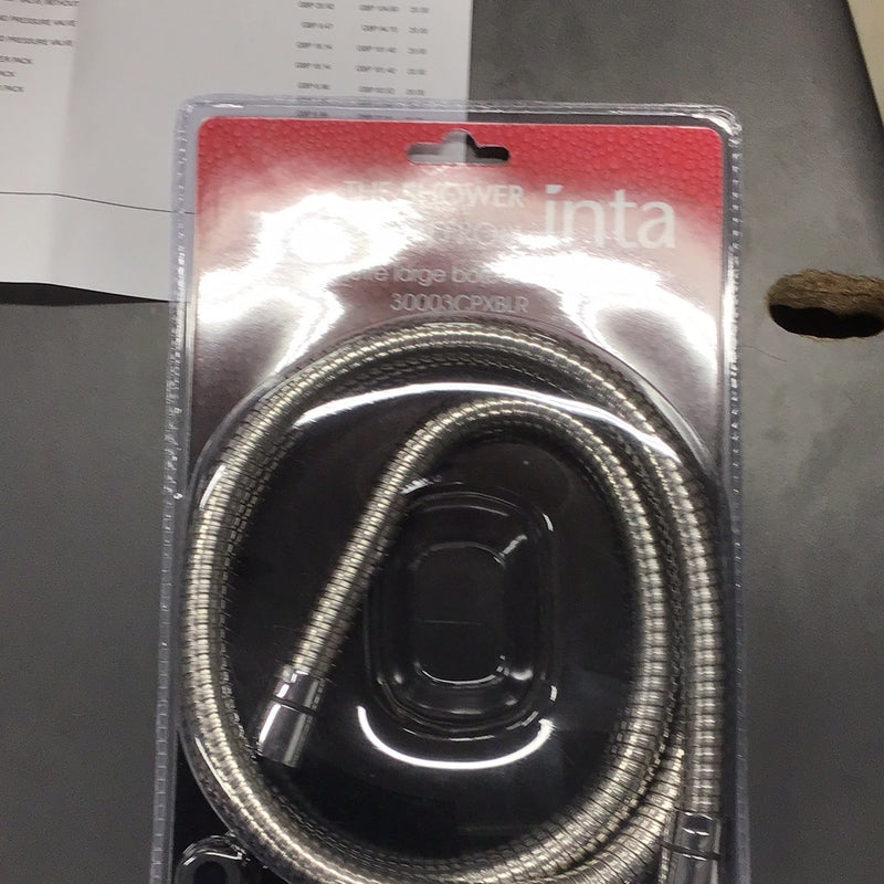 2m braided metal shower hose blister pack