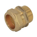COMPRESSION 35mm x 1 1/4" STRAIGHT CONNECTOR MALE IRON Item No. COSAM-35G