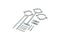 Glow-Worm Adjustable Boiler Flue Support Clips 60mm/100mm 3 Pack 303935
