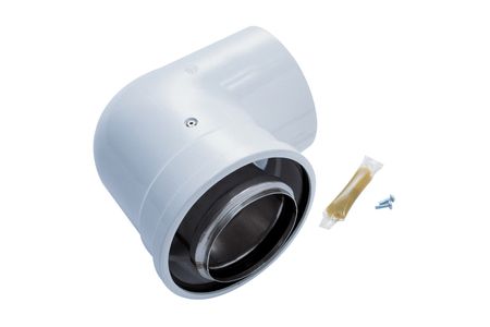 Worcester Bosch Greenstar Oil Boiler Oilfit 80 Mm/125mm 90 Degree Elbow 7716190034