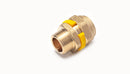 Paktermo DN32 Double sleeved Flexible Gas Pipe With 2 x 32 X 1.1/4" Male Straight Connector complies to british standards