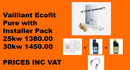 Vaillant ecoFIT Pure 25kW Combi Boiler+Flue+Filter+Installer PACK