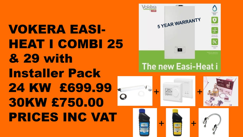Vokera Easi-Heat i 29C Combi Boiler+Flue+Installer PACK