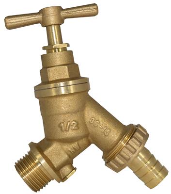 1/2" HOSE UNION BIBCOCK & DOUBLE CHECK VALVE Item No. BFHUBDC-D