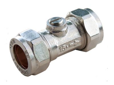 15MM CHROME ISOLATING VALVE