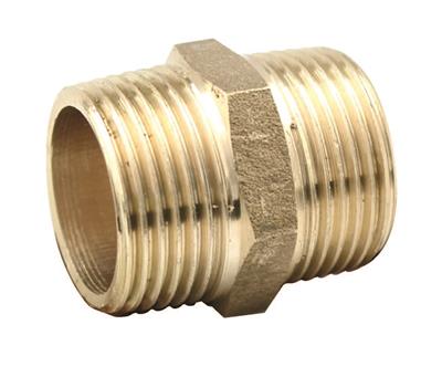 1/4" BRASS HEX NIPPLE