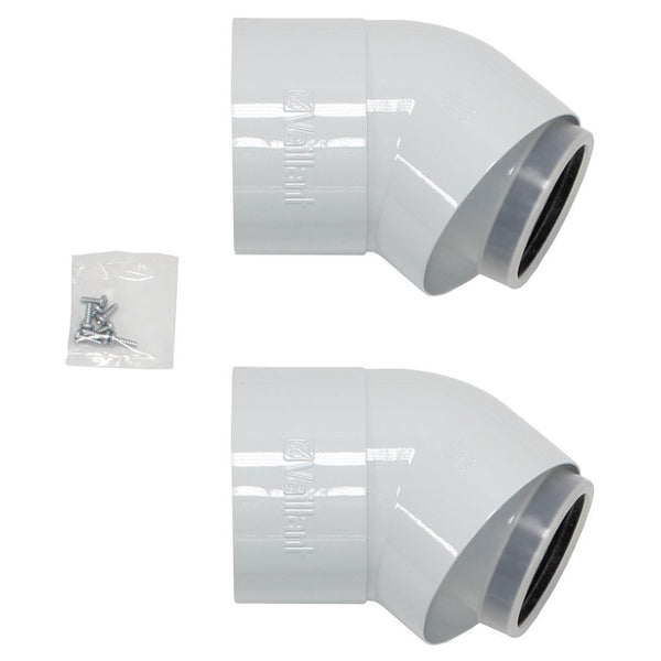 Vaillant 80/125 45 Degree Flue Bends (Pack Of 2)