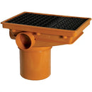 Underground drainage Rectangular Hopper & grid, (Dia)110mm