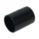 WS07B - FloPlast - Straight Coupling ABS Solvent - Black - 32mm