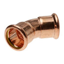 PRESSFIT GAS 28mm 45 DEGREE ELBOW Item No. PFGE/45-28