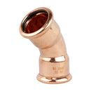PRESSFIT WATER 28mm 45 DEGREE ELBOW Item No. PFWE/45-28