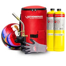 SF2WCBAG Rothenberger Football World Cup Bag with FREE World Cup FIFA Licensed Football Includes: • SuperFire 2 Torch (35644) • x2 MAPP Gas Cylinder (35536R) • 1x Pair Rothenberger Comfort Gloves (1500003841) • 1x Rothenberger Hotbag (88835)