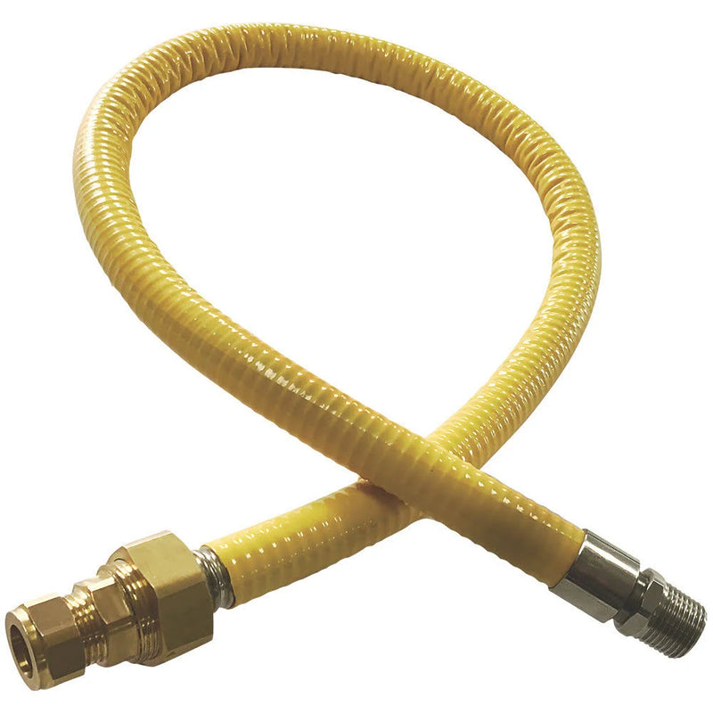 TESLA HOBFLEX SEMI-RIGID STAINLESS STEEL GAS HOB CONNECTOR 16MM X 1000MM DN15