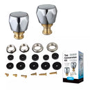 Chrome Cross Head Tap Conversion Kit Suitable for 1/2" & 3/4" Metal Head TCKC