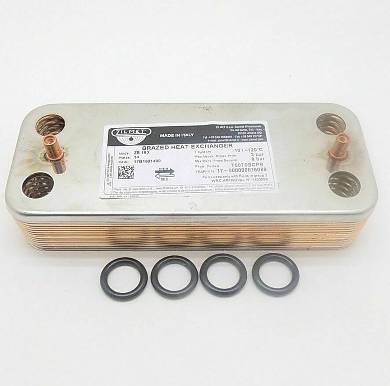 Bi1001101 BIASI M90 M96 M296 M110  24 KW PLATE HEAT EXCHANGER