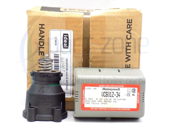 IDEAL ISAR HE24, HE30, HE35 ISAR M30100 DIVERTER VALVE KIT 173624 170998 ( NEW )