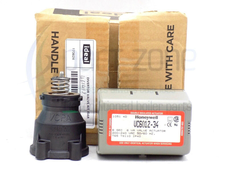 IDEAL ISAR HE24, HE30, HE35 ISAR M30100 DIVERTER VALVE KIT 173624 170998 ( NEW )