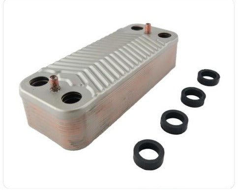 ARISTON CHAFFOTEAUX  DHW PLATE HEAT EXCHANGER 61302409-01 16 plate (REFURBISHED)