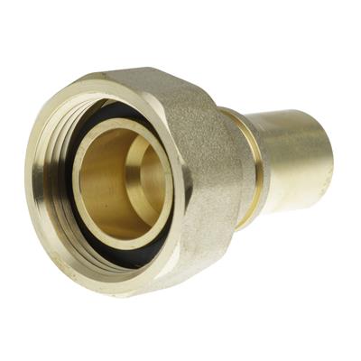 1" X 22MM GAS METER UNION & WASHER WITH GROOVE Bfgmu-22f