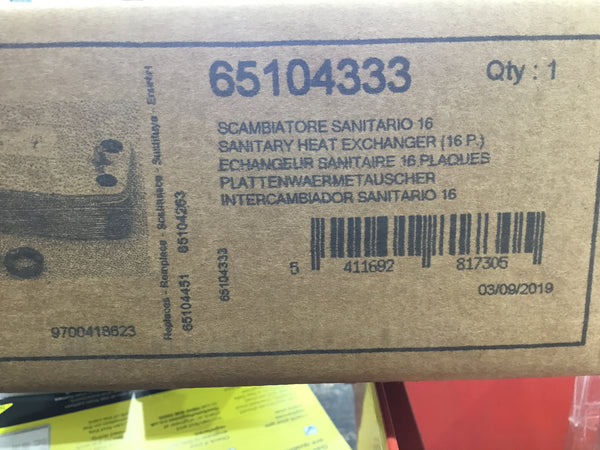 65104333  ariston plate heatexchanger